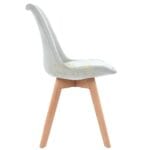 Silla Ghost Decorativa Gris Claro – Elegancia y Comodidad - Imagen 4