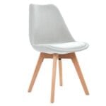 Silla Ghost Decorativa Gris Claro – Elegancia y Comodidad - Imagen 3