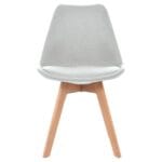 Silla Ghost Decorativa Gris Claro – Elegancia y Comodidad - Imagen 2