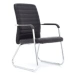 🪑 Silla Isis Cuero Trineo Fija – Estilo Ejecutivo y Comodidad Profesional