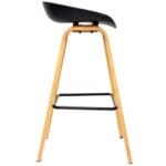 silla de bar misuri negra