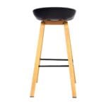 silla de bar misuri negra