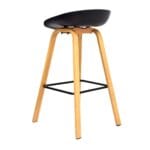 silla de bar misuri negra
