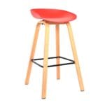 Silla de Bar Misuri Roja – Diseño moderno y funcional