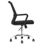 Silla MOBI Ejecutiva Ergonómica – Malla Negra, Base Cromada y Reclinación Basculante - Imagen 3