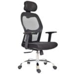 Silla Noruega Presidencial Cromada – Confort y Funcionalidad Ejecutiva