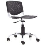 Silla Prisma Giratoria Negra – Estilo y Comodidad