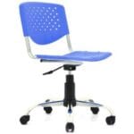 Silla Prisma Giratoria Azul – Estilo y Comodidad