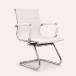 🪑 Silla Boss Trineo Interlocutora Blanca – Elegancia y comodidad para tus espacios
