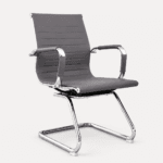 🪑 Silla Boss Trineo Interlocutora Gris – Elegancia y comodidad para tus espacios