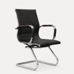 🪑 Silla Boss Trineo Interlocutora Negro – Elegancia y comodidad para tus espacios