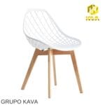 SILLA ASTURIA DECORATIVA BLANCA