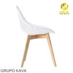 SILLA ASTURIA DECORATIVA BLANCA - Imagen 3