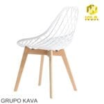 SILLA ASTURIA DECORATIVA BLANCA - Imagen 4