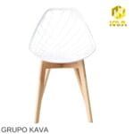SILLA ASTURIA DECORATIVA BLANCA - Imagen 2