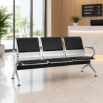 SILLA DE ESPERA 3 ASIENTOS TAPIZADO PARCIAL