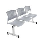 SILLA DE ESPERA BUTTERFLY 3 ASIENTOS POLIPROPILENO GRIS - Imagen 3