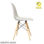 Silla Eames Nórdica Gris Claro: Diseño Moderno y Funcional - Imagen 2
