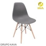 Silla Eames Nórdica Gris oscura: Diseño Moderno y Funcional