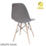 Silla Eames Nórdica Gris oscura: Diseño Moderno y Funcional - Imagen 3
