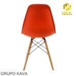Silla Eames Nórdica Naranja: Diseño Moderno y Funcional - Imagen 4