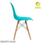 Silla Eames Nórdica Turquesa: Diseño Moderno y Funcional - Imagen 2