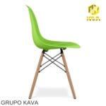 Silla Eames Nórdica Verde  Sofisticada - Imagen 4
