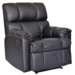 SOFÁ RELAX RECLINABLE NEGRO KING