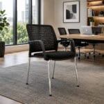 🪑 Silla Pinko Fija Negra Interlocutora – Diseño Contemporáneo y Funcional