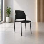 🪑 Silla Zyle Fija Negra – Versatilidad, Color y Resistencia