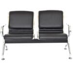 SILLA DE ESPERA TANDEM 2 ASIENTOS TAPIZADO COMPLETO