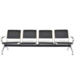 SILLA DE ESPERA 4 ASIENTOS TAPIZADO PARCIAL (TANDEM - BUTACA) - Imagen 2