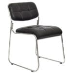 🪑 Silla Viva Trineo Acolchada Tapizada en Cuerina