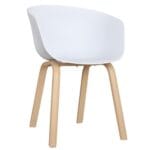 🪑 Silla Volga Decorativa Blanca – Estilo y Resistencia