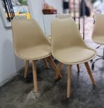 Silla Ema Tulip Beige – Diseño Nórdico y Ergonómico - Imagen 2