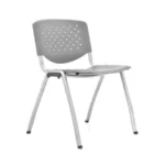 🪑 Silla Prisma Fija gris de polipropileno con estructura robusta - Imagen 2