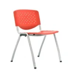 🪑 Silla Prisma Fija Rojo de polipropileno con estructura robusta - Imagen 2