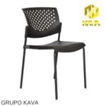 🪑 Silla Butterfly Fija Negra – Comodidad y Estilo para Espacios Corporativos