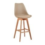 Silla Ema Tapiz Bar Beige – Elegancia y confort para barras y cocinas