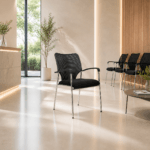 Silla Pissa Fija – Comodidad Ligera para Oficinas y Salas de Espera