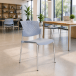 🪑 Silla Butterfly Fija Gris – Comodidad y Estilo para Espacios Corporativos