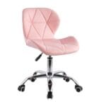 SILLA MARIPOSA ROSA GIRATORIA RODANTE - Imagen 6