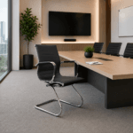 🪑 Silla Boss Trineo Interlocutora Negro – Elegancia y comodidad para tus espacios
