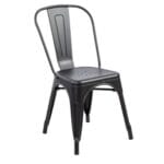 Silla Terek de Comedor Negro – Estilo y Resistencia para tu Espacio 🪑🏢