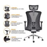 Silla Versalles Presidencial – Confort y Ergonomía Ejecutiva - Imagen 4