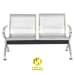 Silla de Espera 2 Asientos en Acero Cromado – Resistente y Elegante - Imagen 2