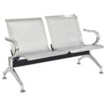 Silla de Espera 2 Asientos en Acero Cromado – Resistente y Elegante - Imagen 2