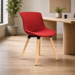 Silla Mili Acolchada Roja – Diseño Moderno, Estilo y Comodidad