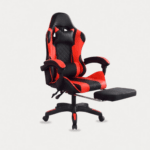 Silla Gamer GK Rojo con Reposapiés – Confort Extremo y Diseño Ergonómico