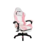 silla gamer gk rosa con reposapies